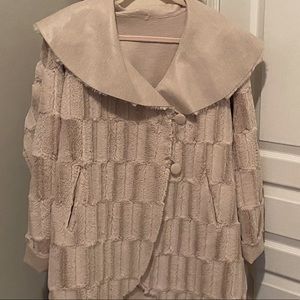 Faux Fur cream Coat
